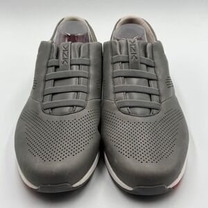 Fizik Mens 14 Gray Leather Sneaker Cycling Commuter Minimalist Comfort Shoe